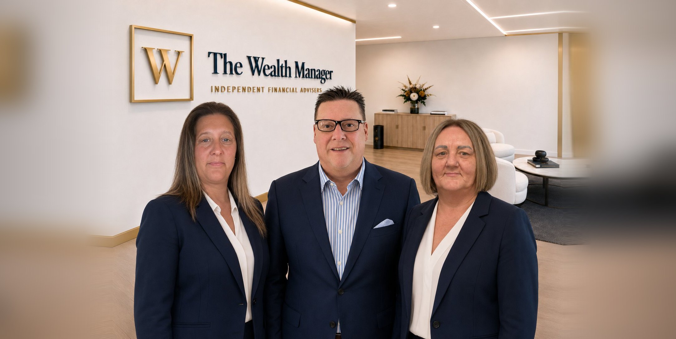 The Wealth Manager team in the office